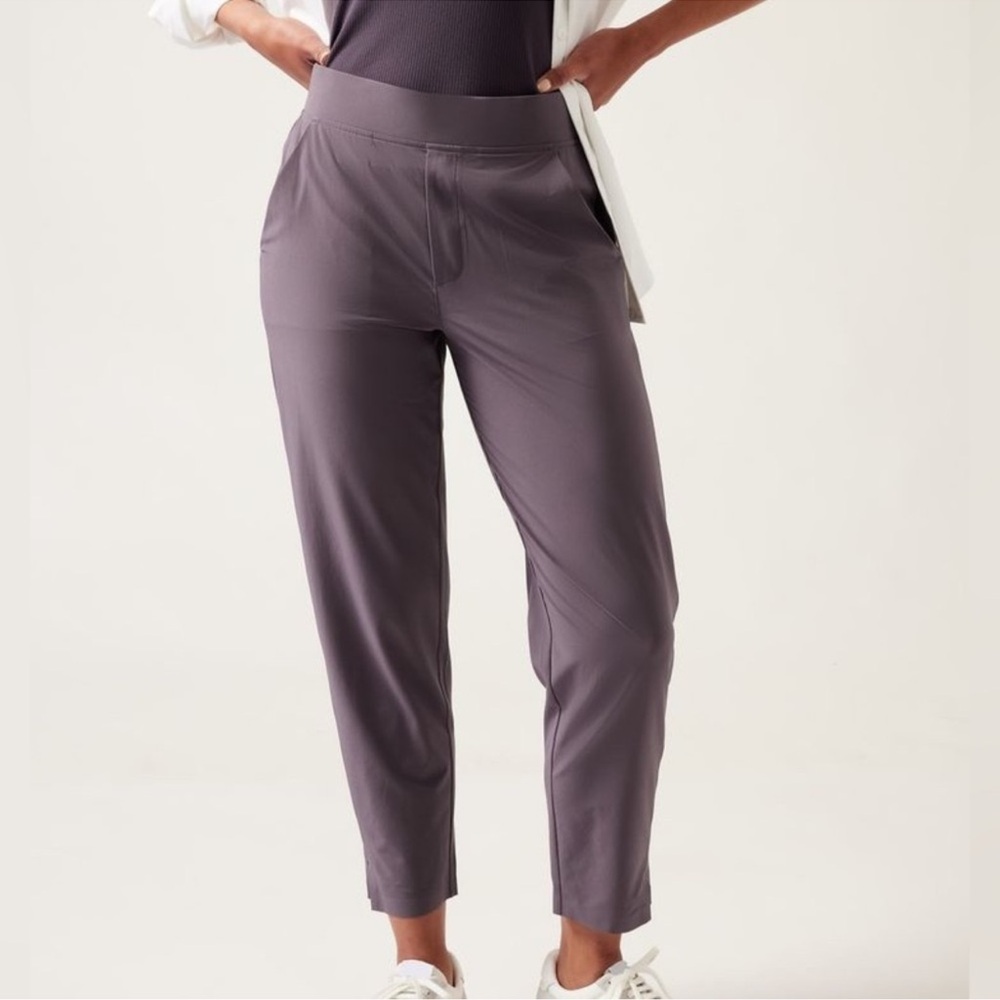 Athleta Brooklyn Ankle Pants- Purple